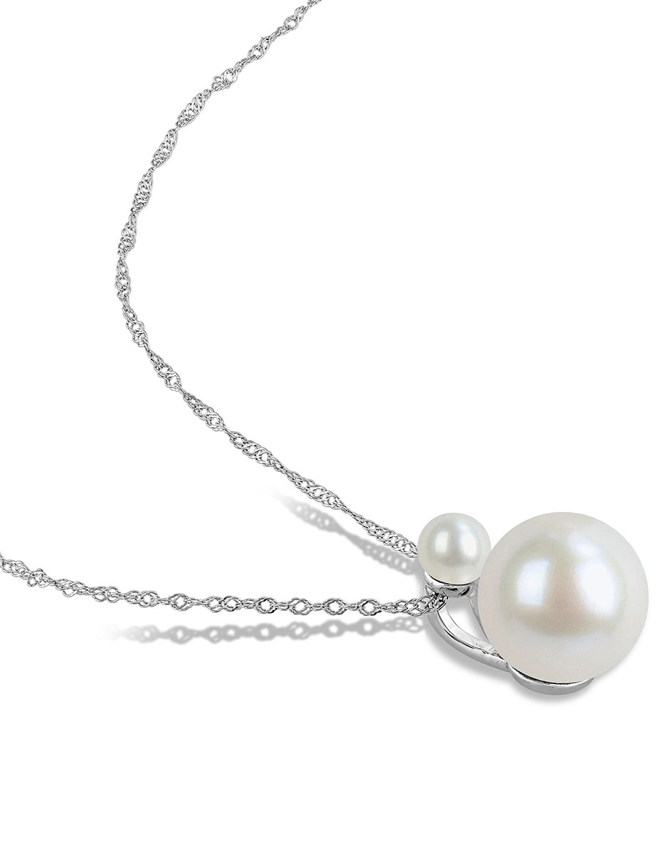 Collar de oro blanco 14 K 2
