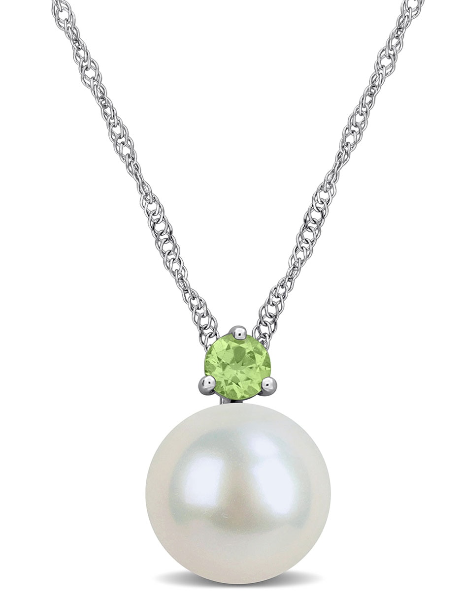 Collar de oro blanco 14 K