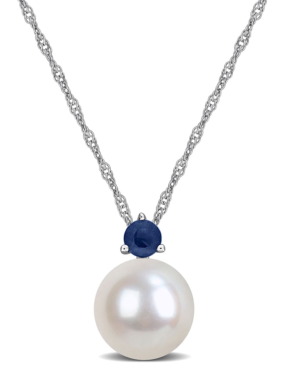 Collar de oro blanco 14 K