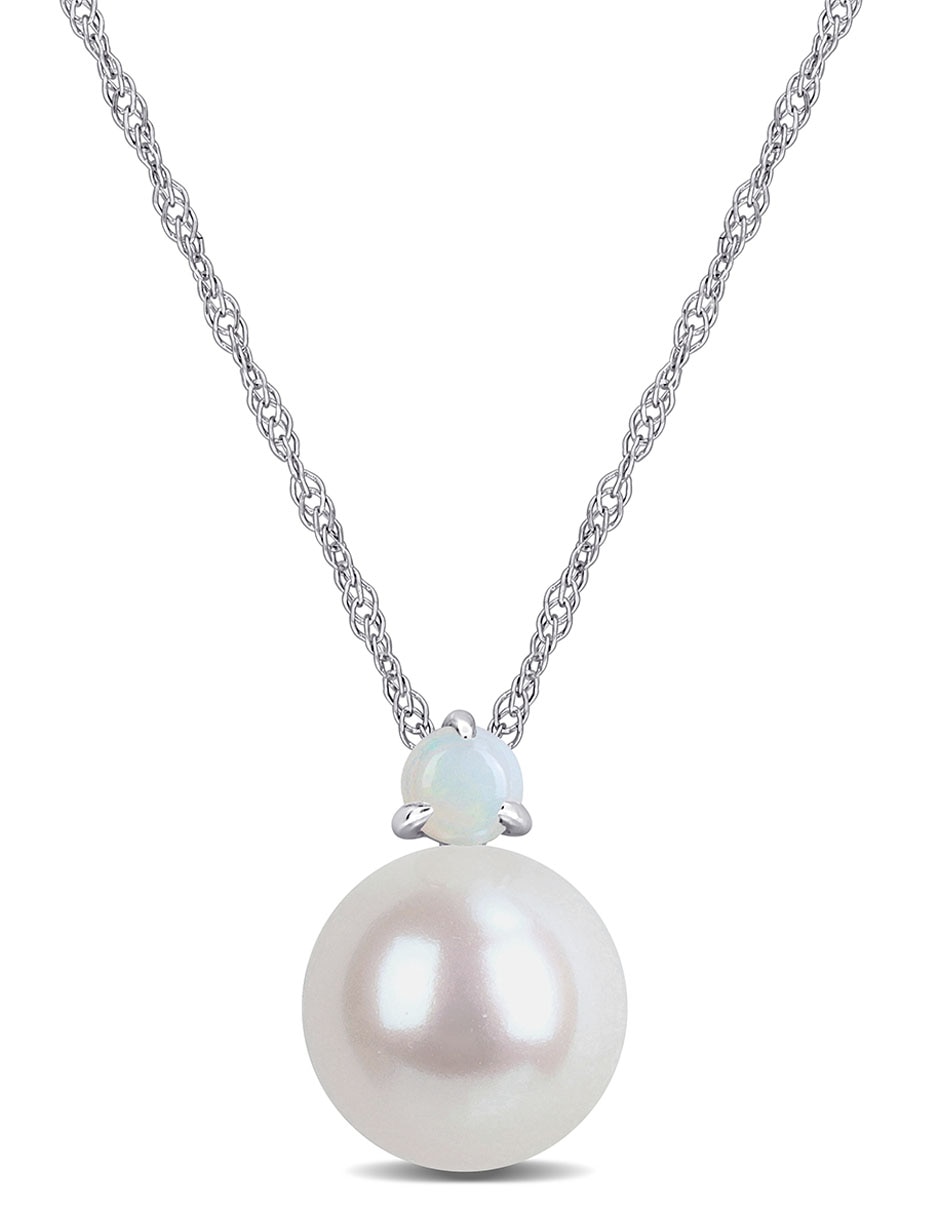 Collar de oro blanco 14 K