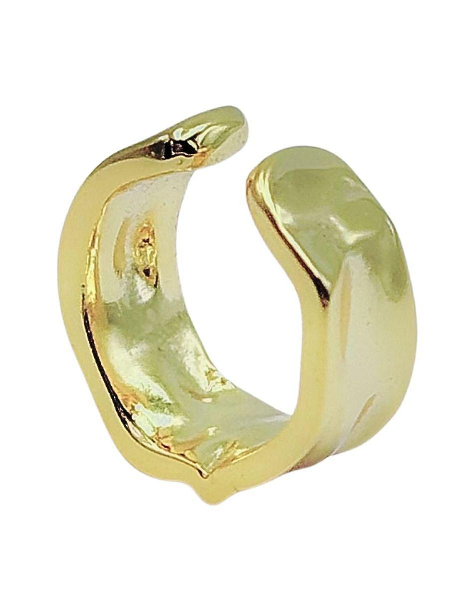 Aretes circulares de plata P 925 con acabado baño de oro 2