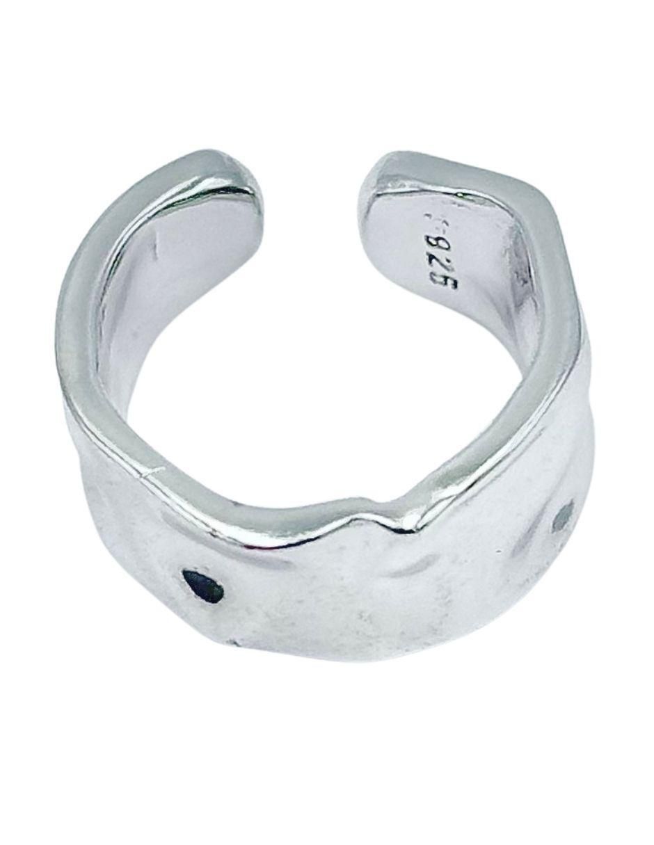 Aretes circulares de plata P 925 con acabado brillante 4