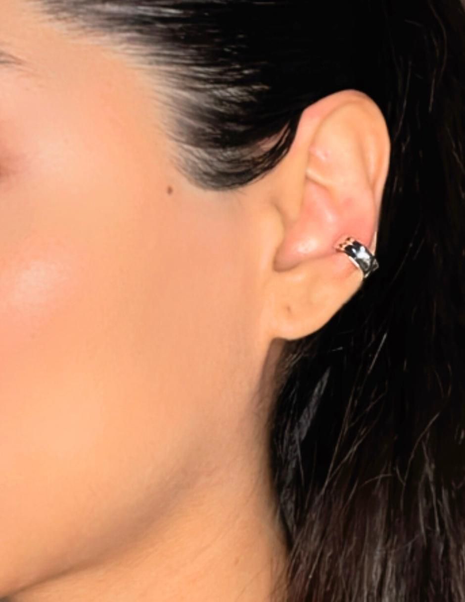 Aretes circulares de plata P 925 con acabado brillante 5