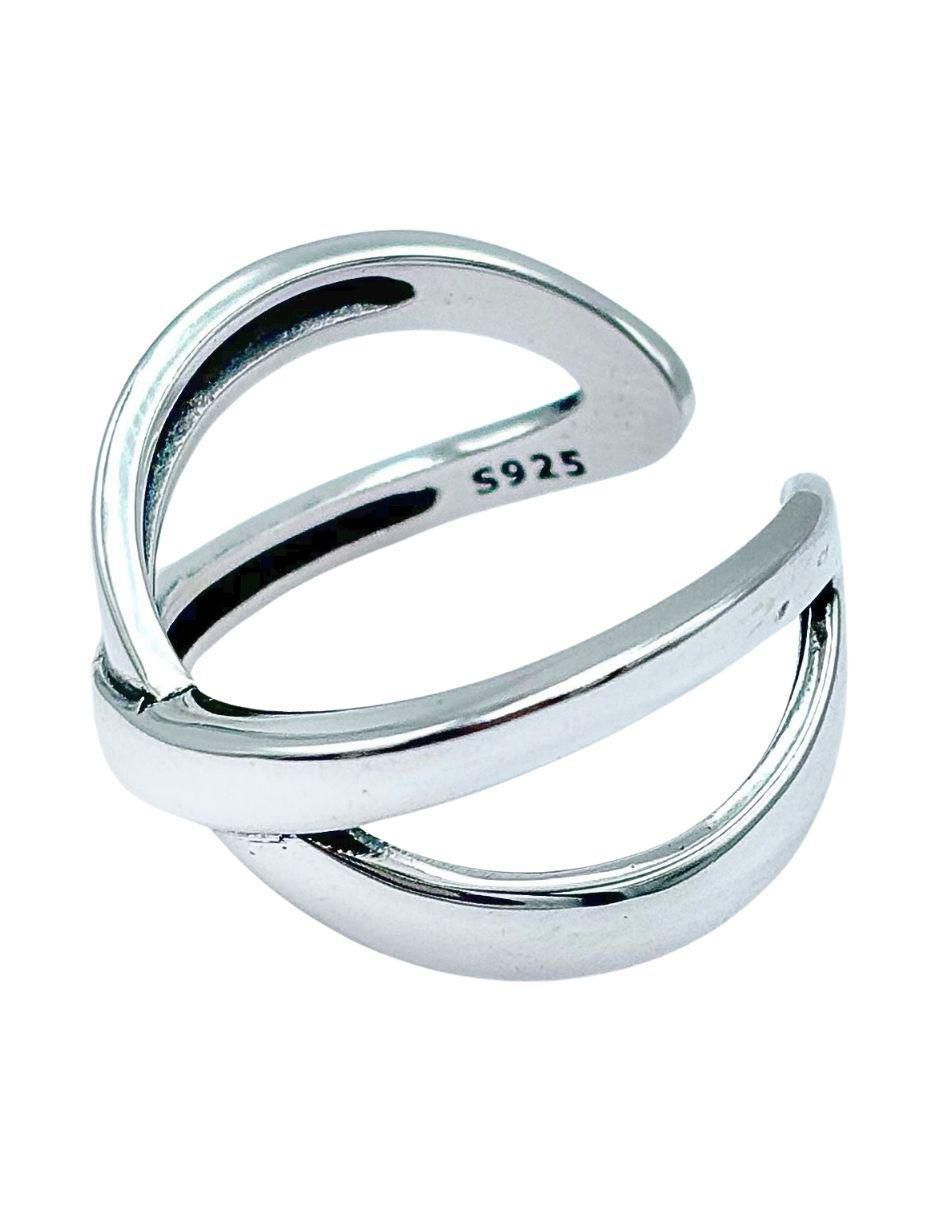 Anillo de cruz Brillo P 925 de plata 2
