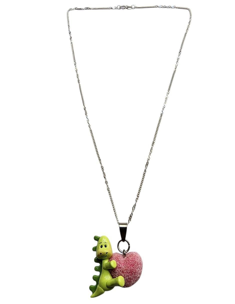 Collar con dije de corazón de plata P 925 2