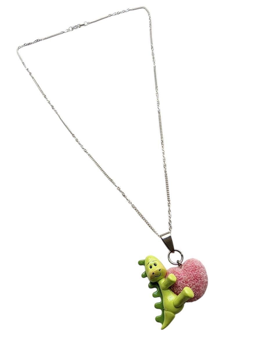 Collar con dije de corazón de plata P 925 6
