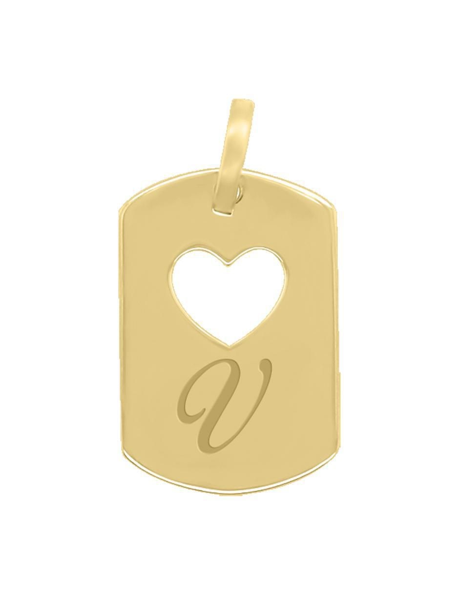 Dije de corazón letramor de oro 14 K