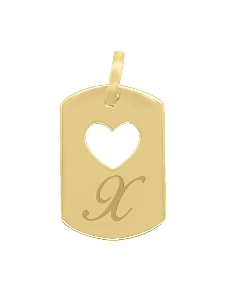 Dije de corazón letramor de oro 14 K Dije de corazón letramor de oro 14 K