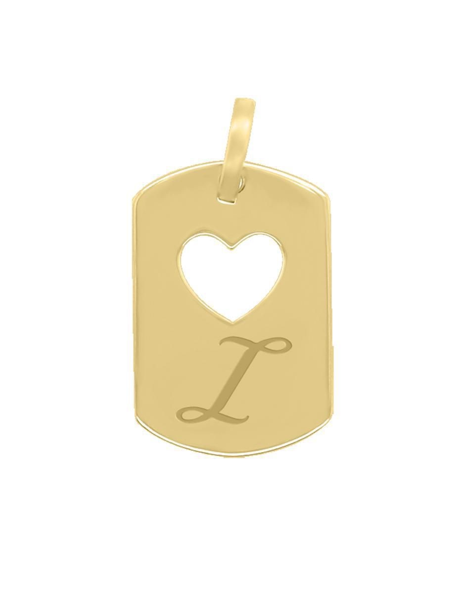 Dije de corazón letramor de oro 14 K