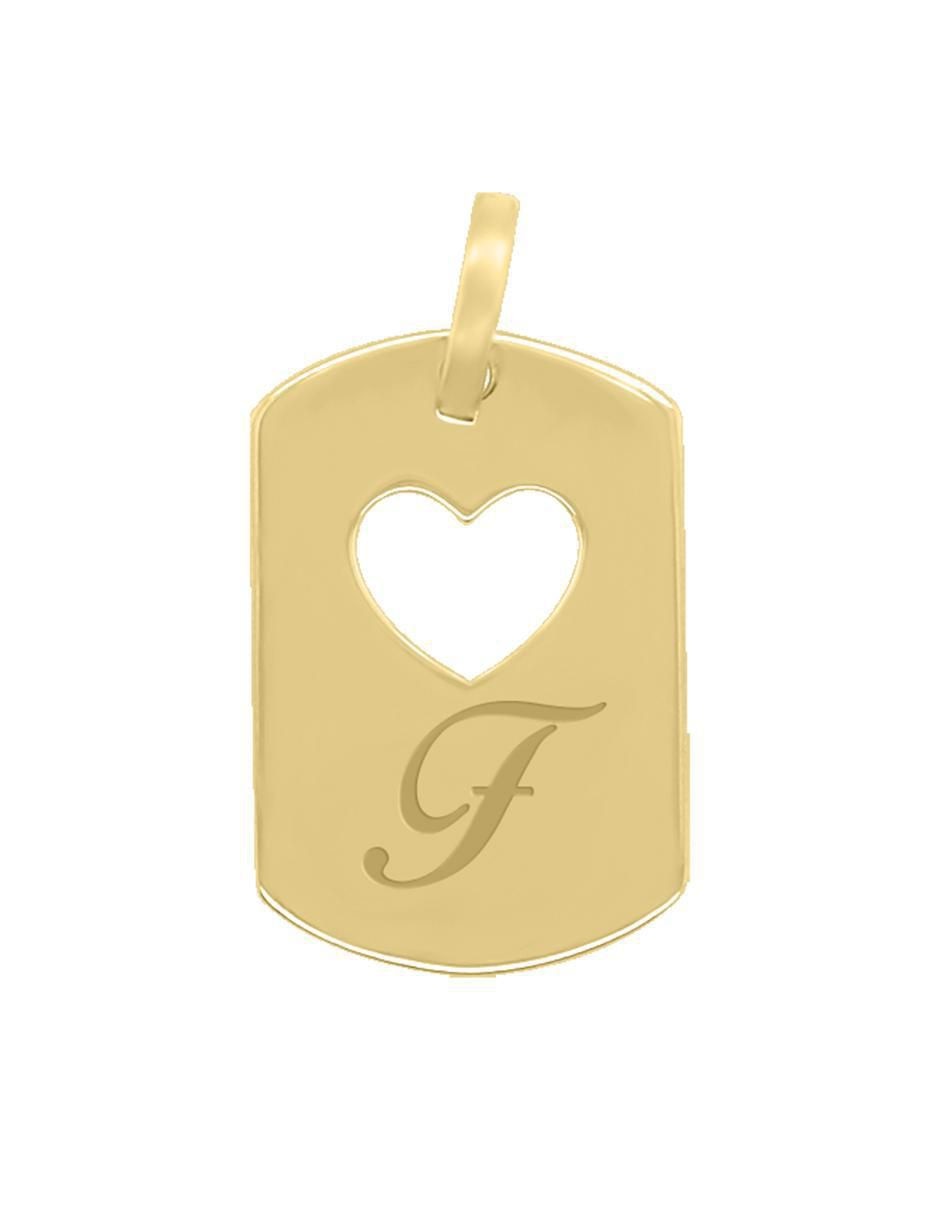 Dije de corazón letramor de oro 14 K Dije de corazón letramor de oro 14 K
