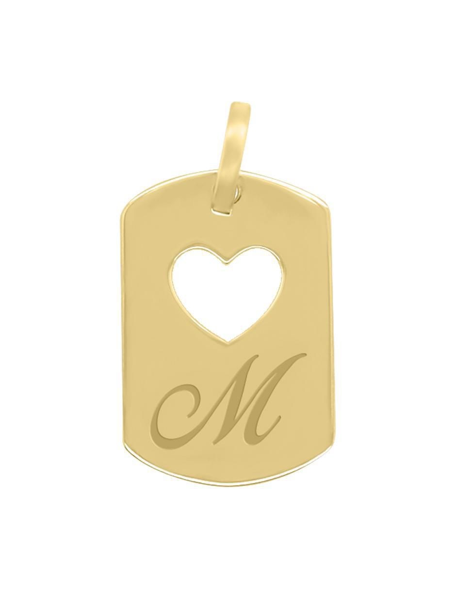 Dije de corazón letramor de oro 14 K