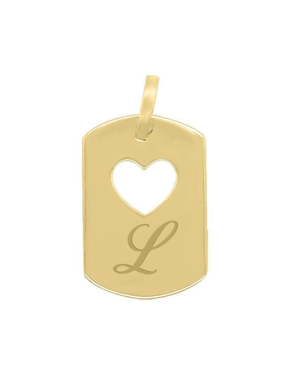 Dije de corazón letramor de oro 14 K