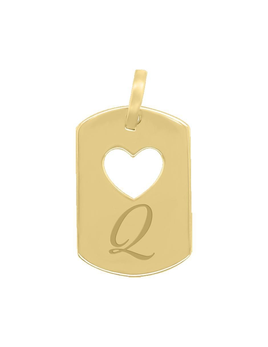 Dije de corazón letramor de oro 14 K Dije de corazón letramor de oro 14 K