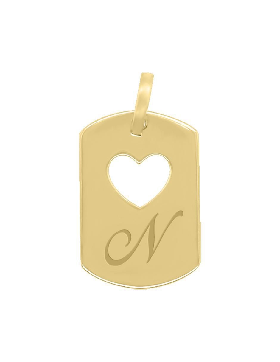 Dije de corazón letramor de oro 14 K
