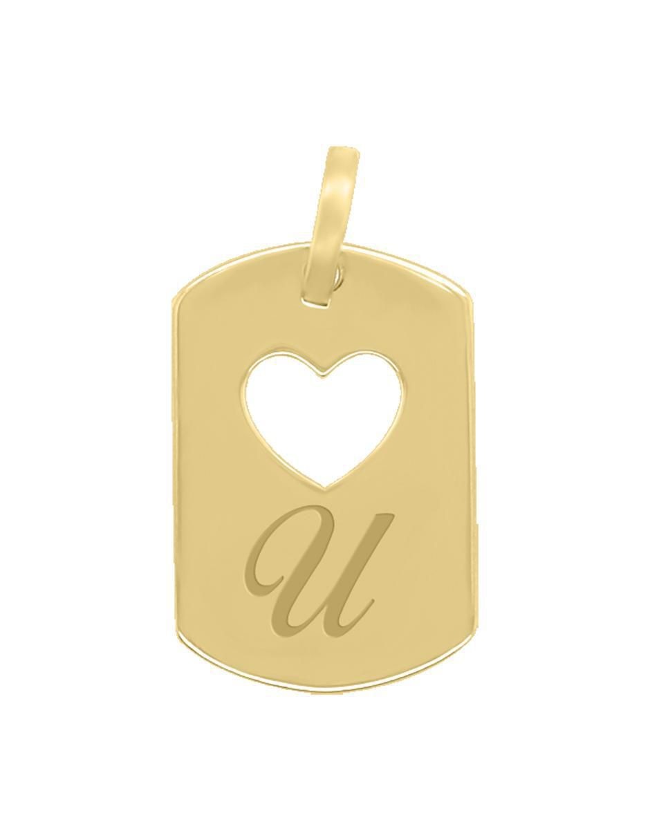 Dije de corazón letramor de oro 14 K