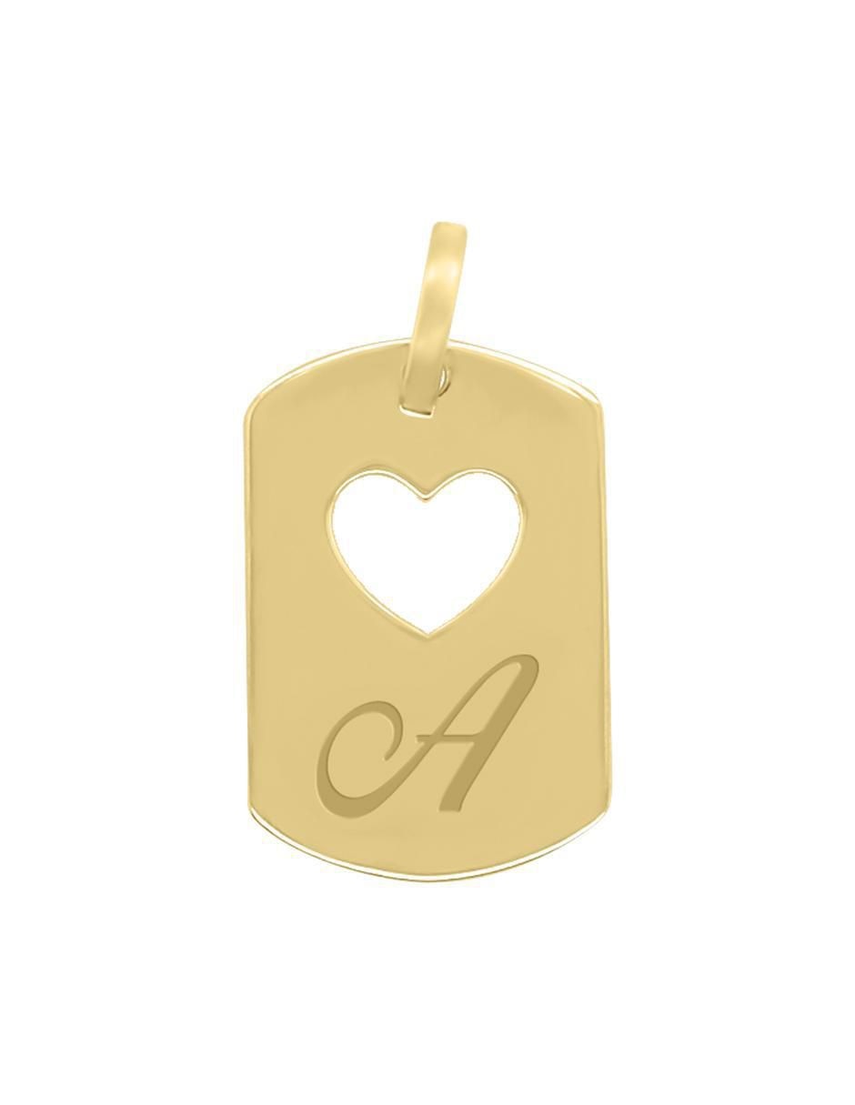 Dije de corazón letramor de oro 14 K Dije de corazón letramor de oro 14 K