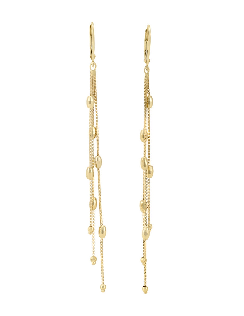 Aretes de borla de oro