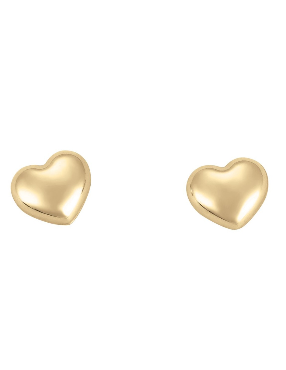 Broqueles de corazón de oro Broqueles de corazón de oro
