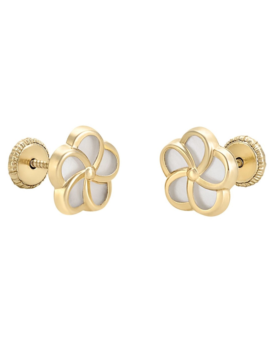 Broqueles de flor de oro
