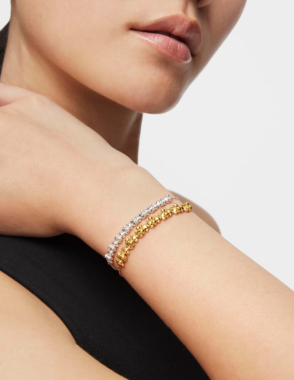 Pulsera de plata P 925 Bold Bear con acabado pulido 5