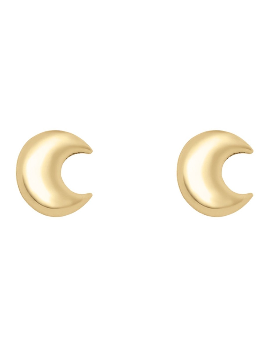 Broqueles de luna de oro