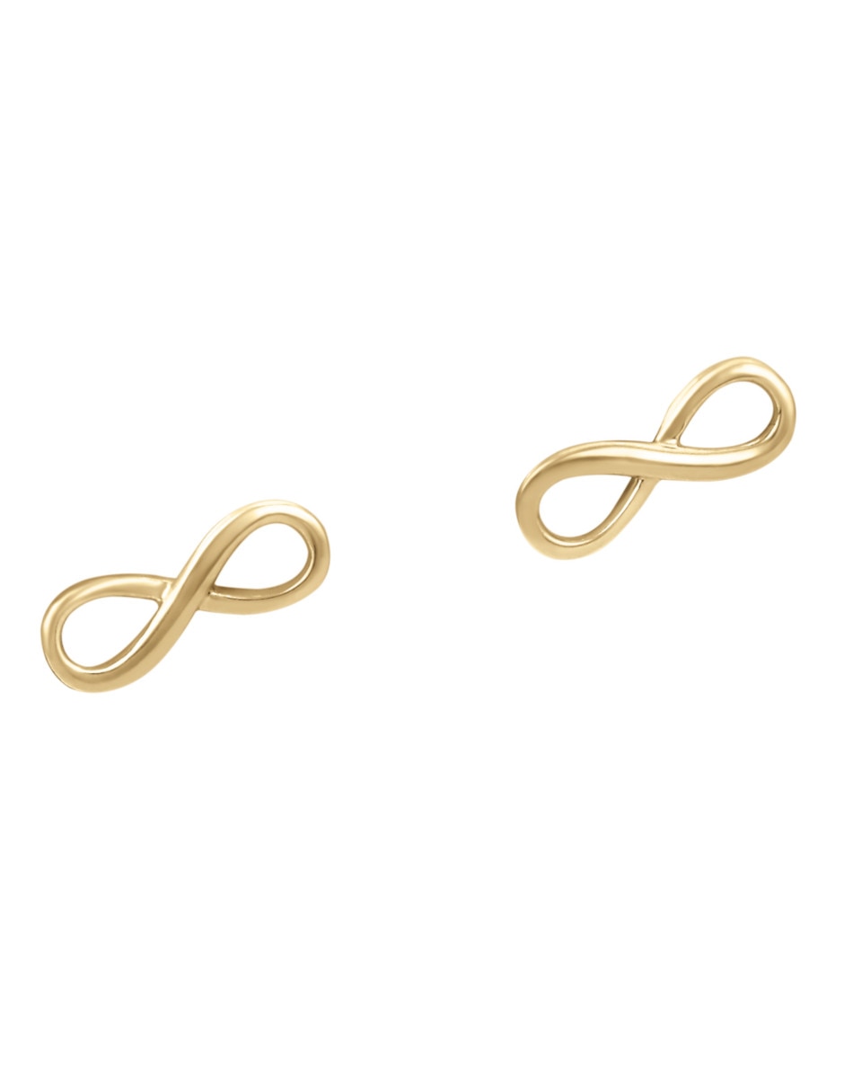 Broqueles de infinito de oro 3