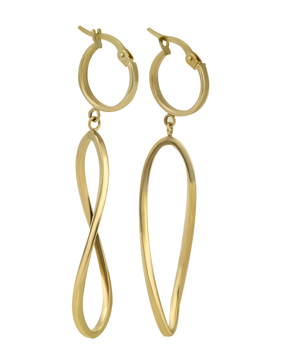Aretes circulares de oro 3