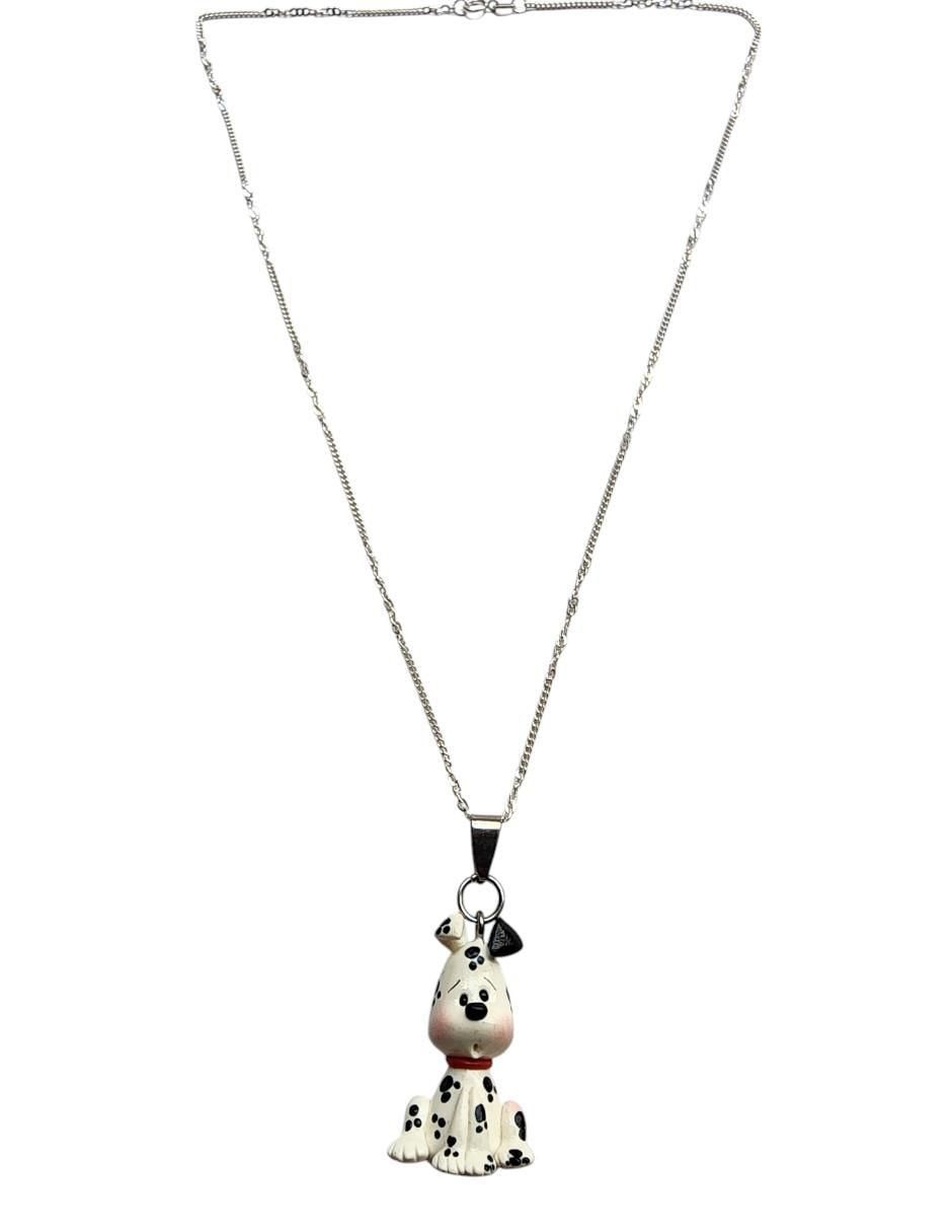 Collar con dije de perro Dalmata de plata P 925 2