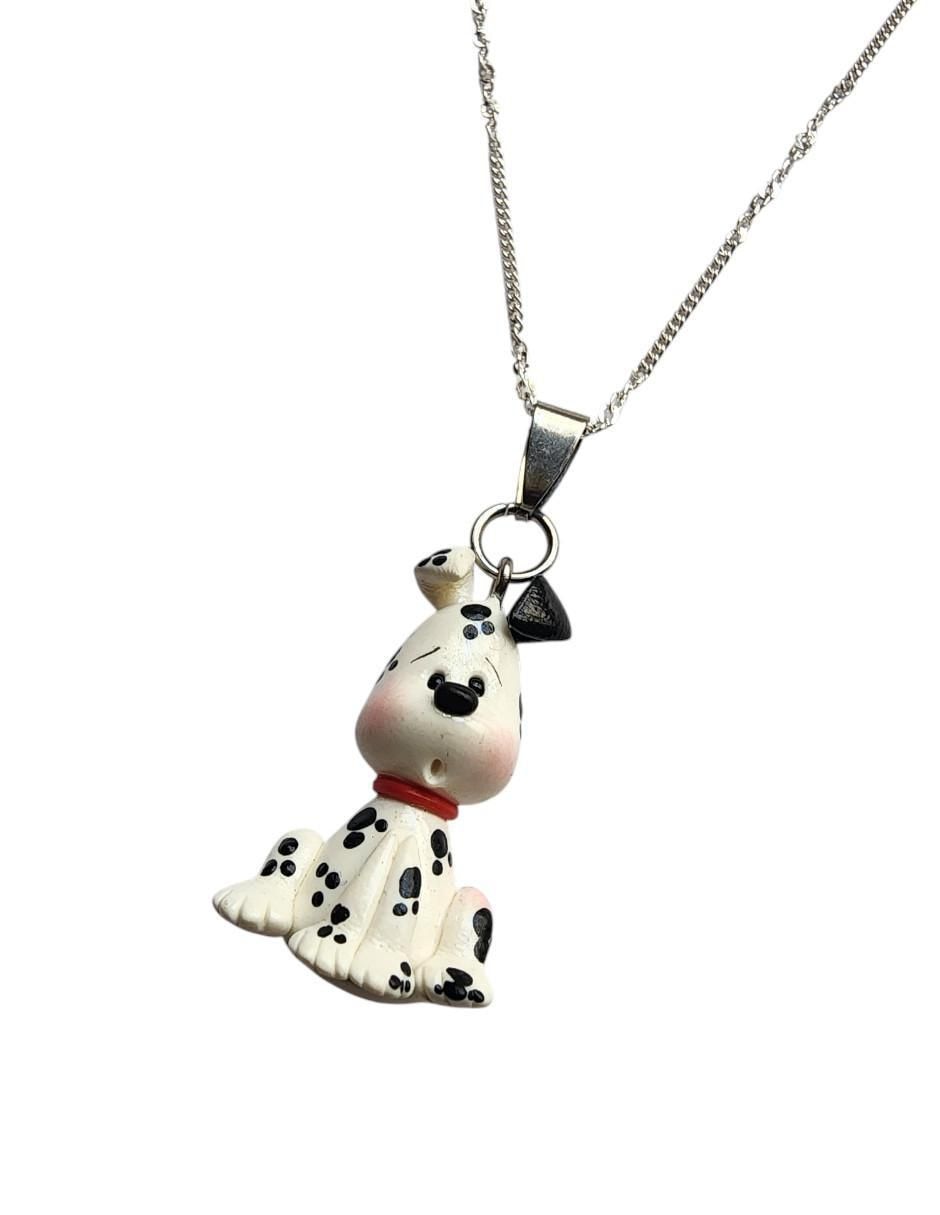 Collar con dije de perro Dalmata de plata P 925 4