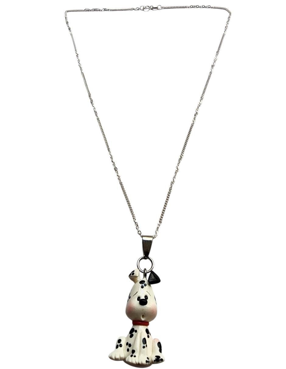 Collar con dije de perro Dalmata de plata P 925 5