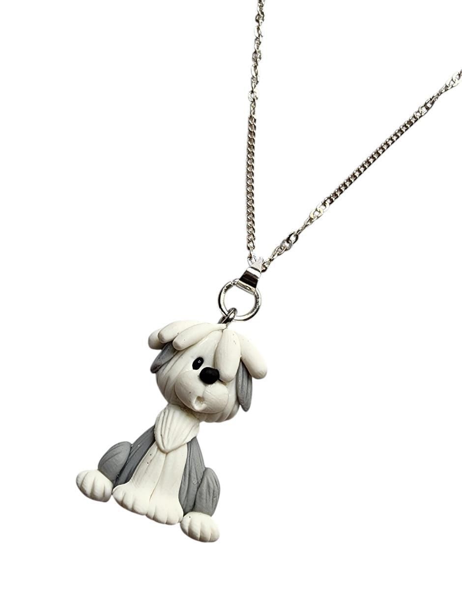 Collar con dije de perro de plata P 925 3