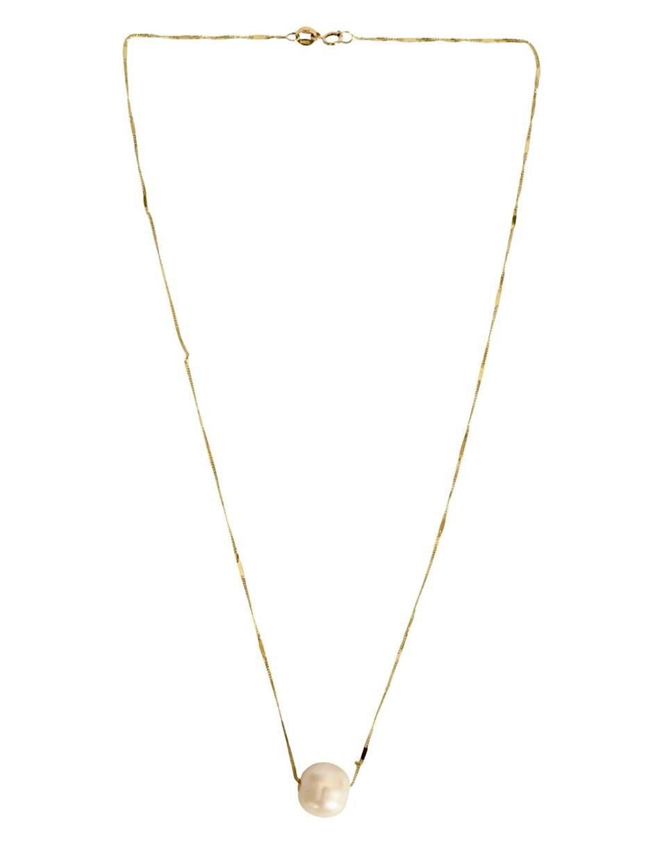 Collar de esfera de oro 10 K 3