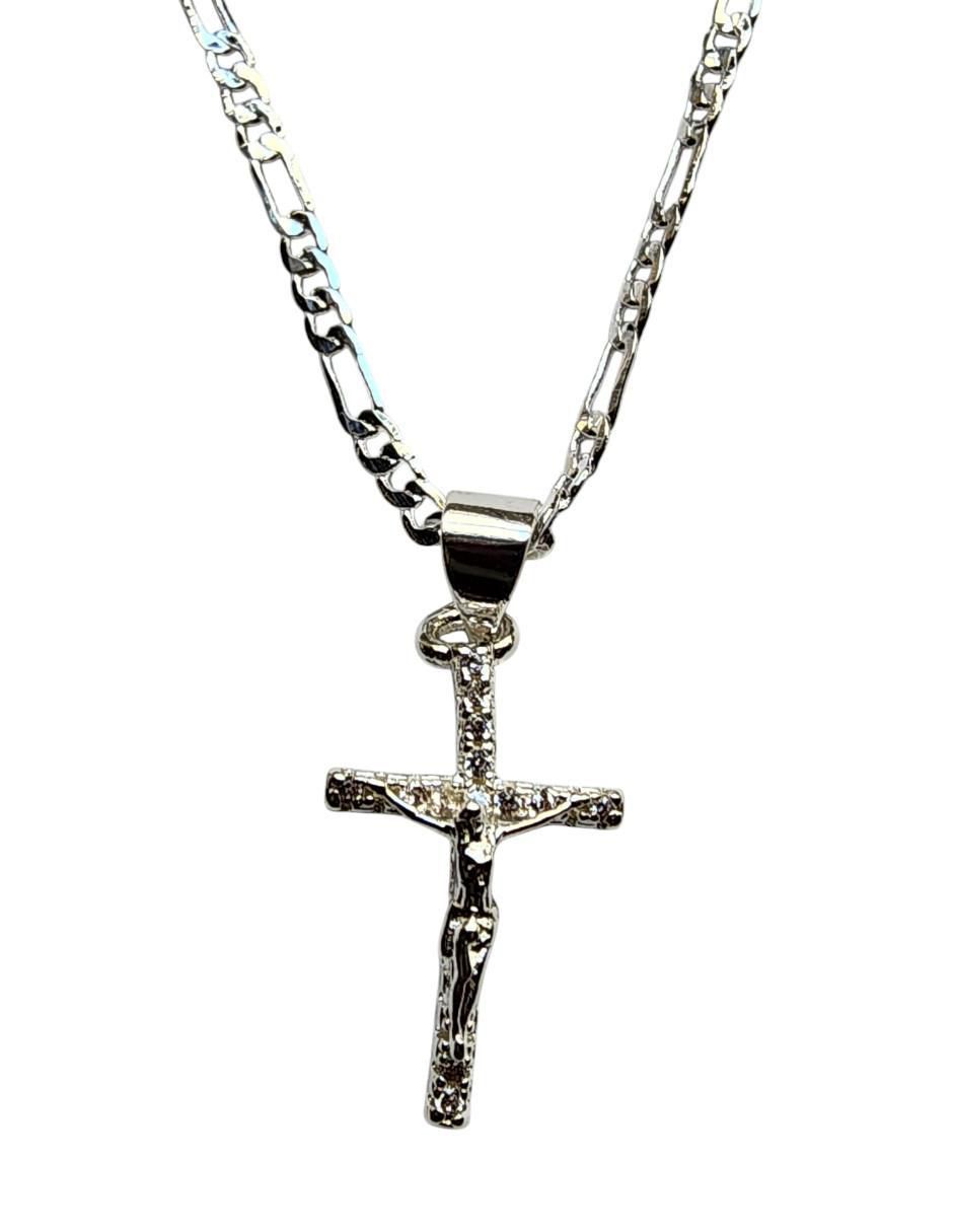 Collar Cristo de cruz de oro laminado 14 K 5