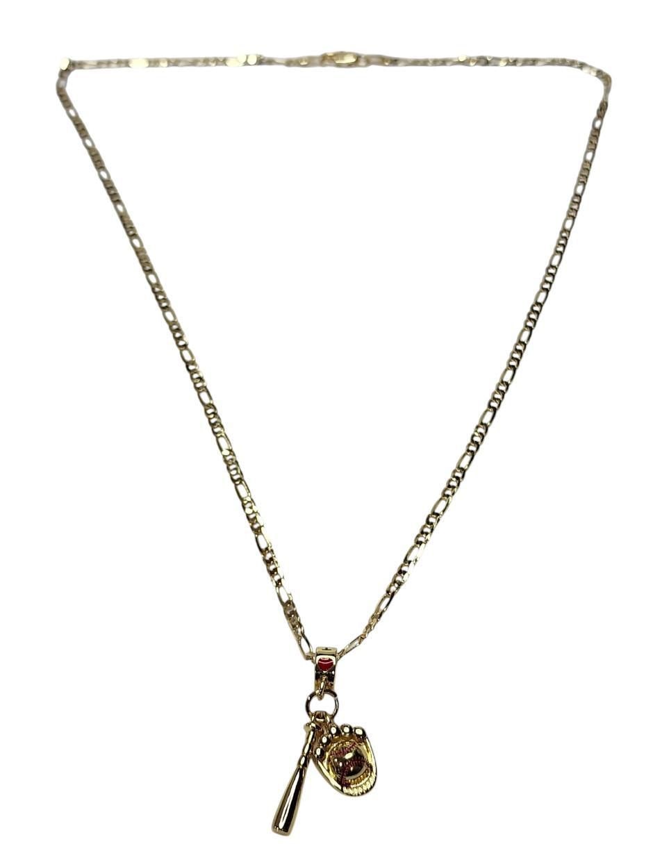 Collar Beisbol de oro laminado 14 K 2