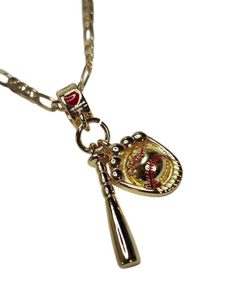 Collar Beisbol de oro laminado 14 K 4