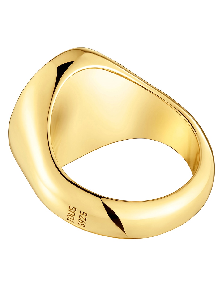 Anillo ovalado Basics P 925 de plata brillante 4