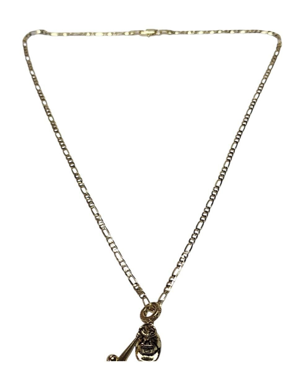 Collar Beisbol de oro laminado 14 K 2