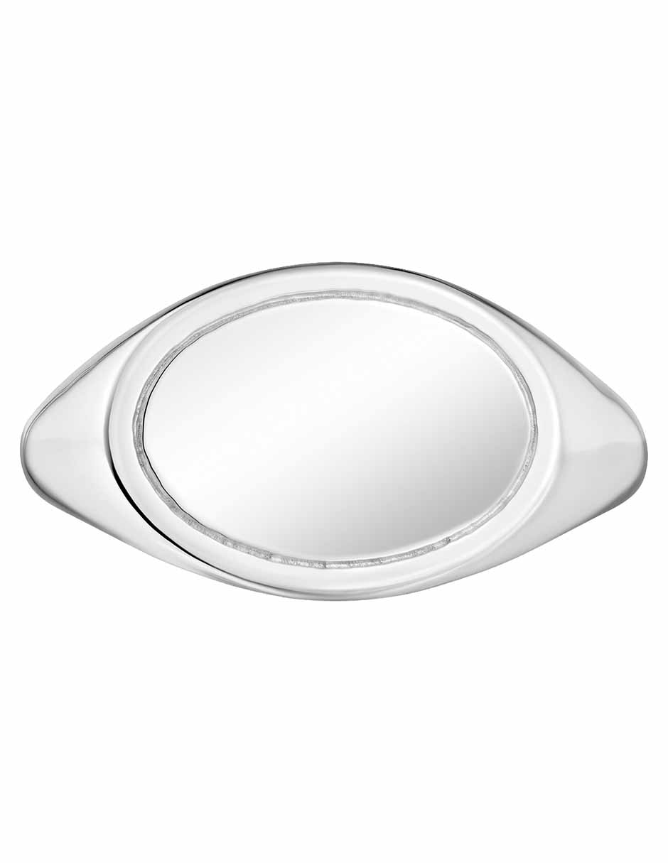 Anillo ovalado Basics P 925 de plata brillante 4