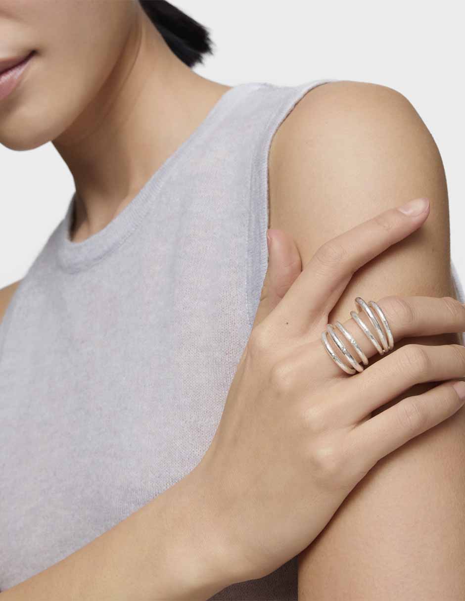 Anillo Duna P 925 de plata brillante 5