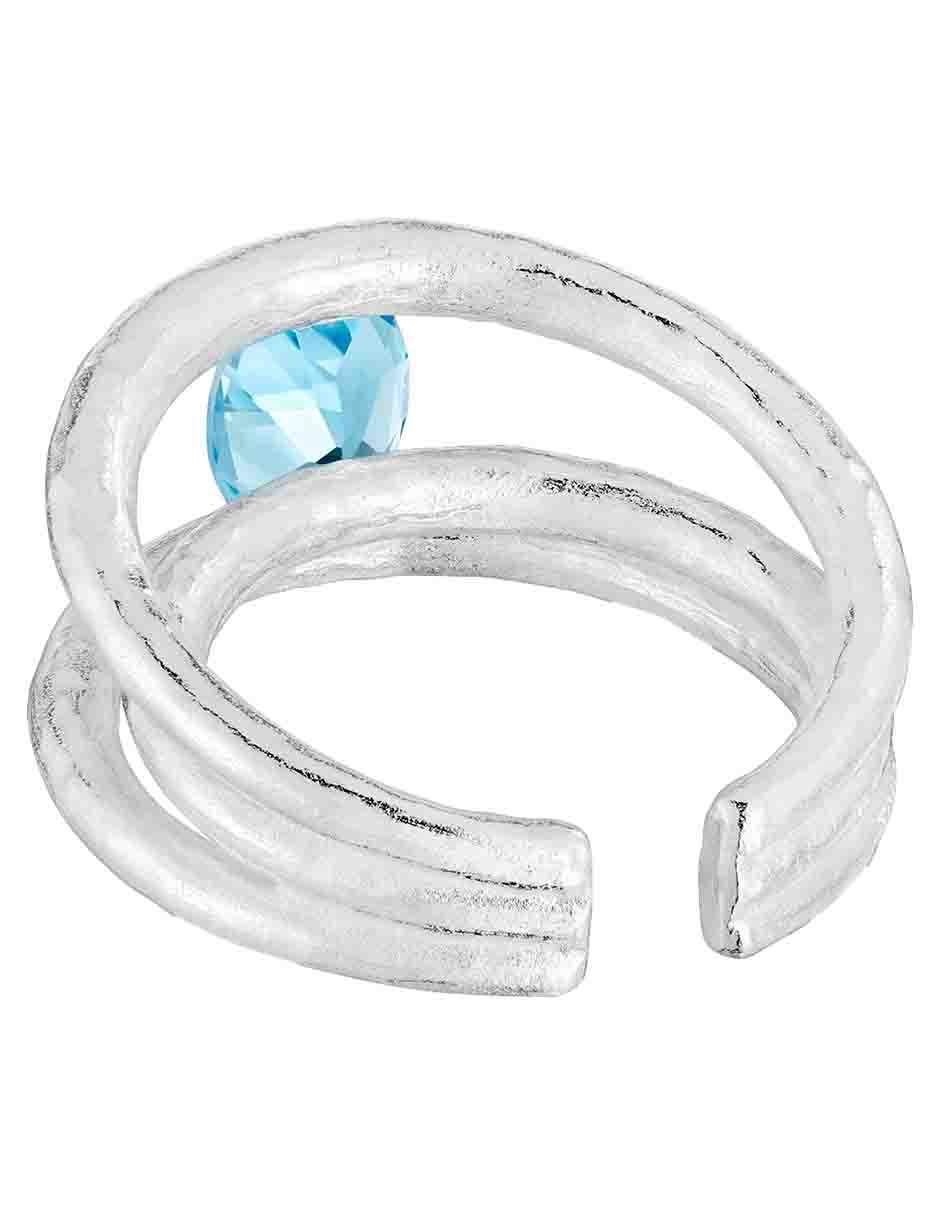 Anillo Duna P 925 de plata topacio brillante 3