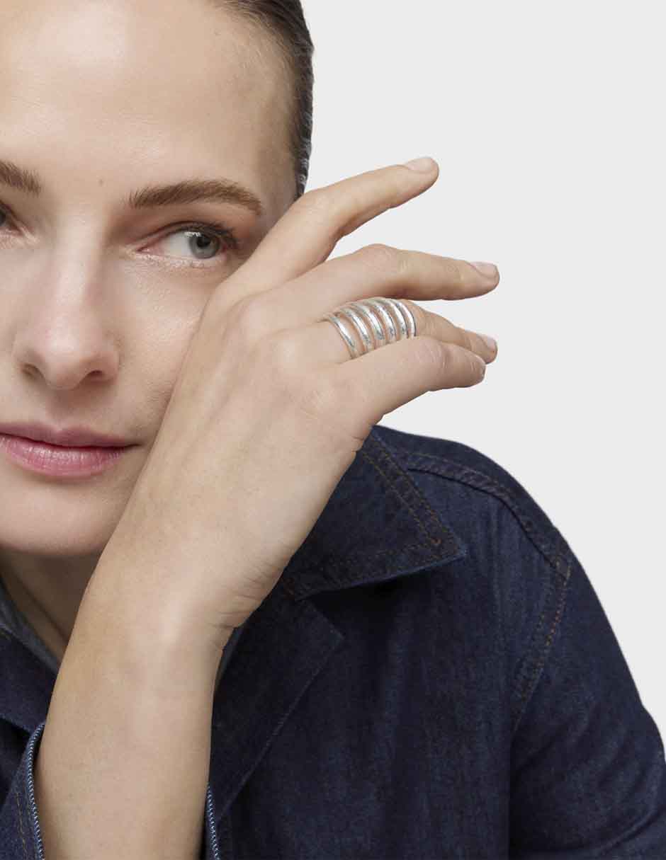 Anillo Duna P 925 de plata brillante 5