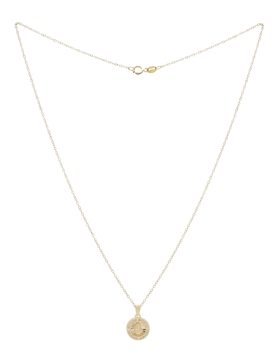 Collar sagrado corazón de oro 14 K 2