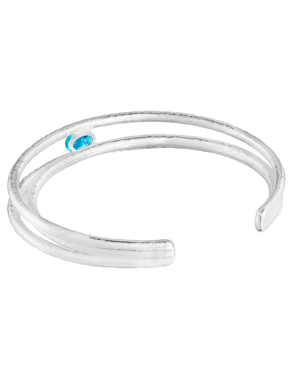 Brazalete de plata con topacio p 950 Duna 3
