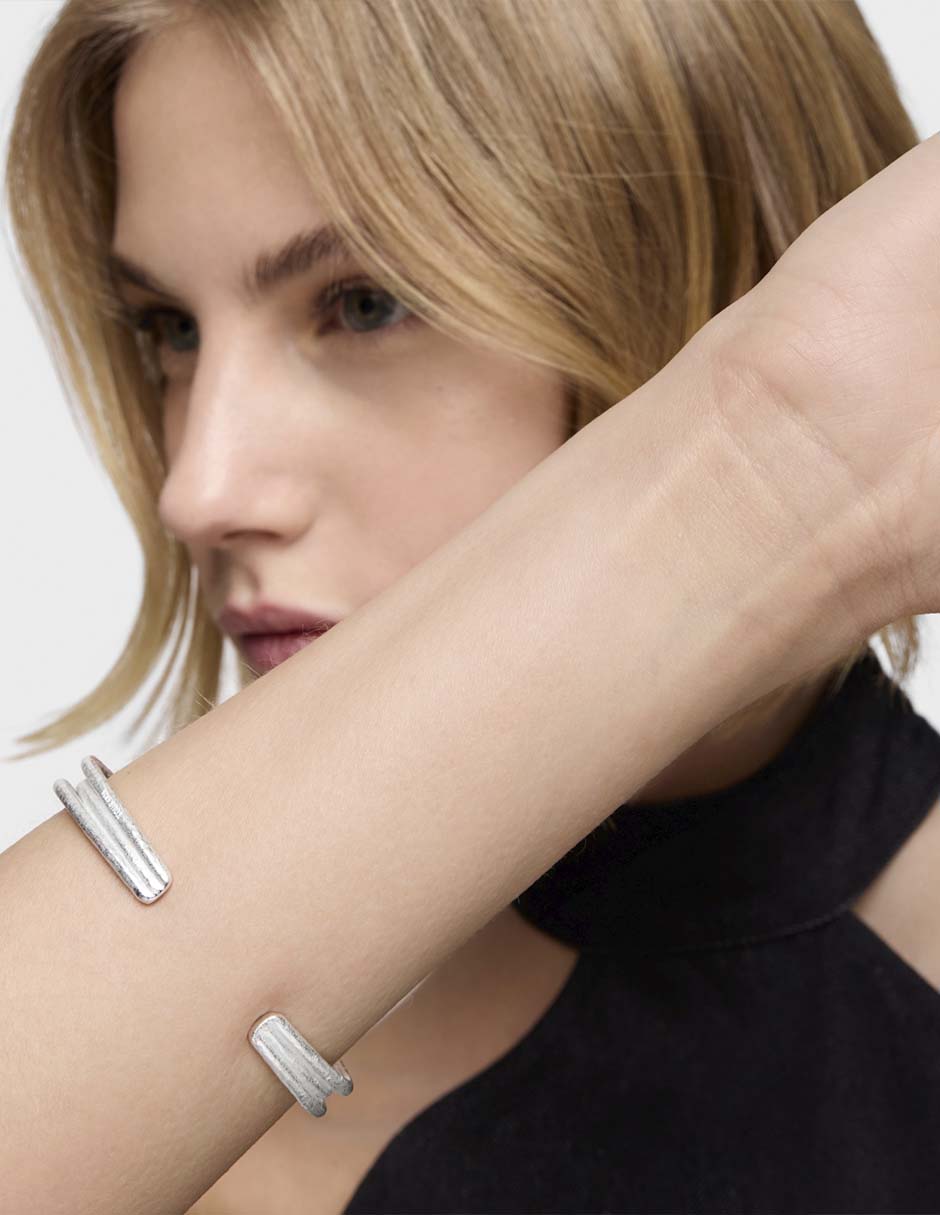 Brazalete de plata con topacio p 950 Duna 5