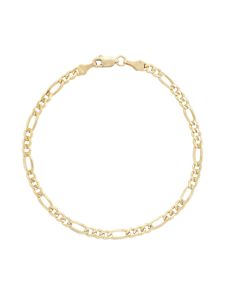 Pulsera de oro 14 K con acabado brillante