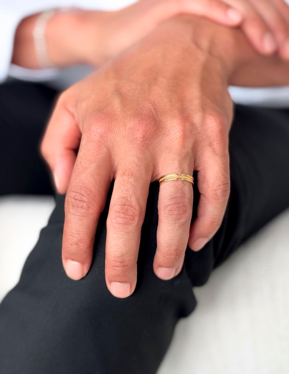 Argolla de oro 14 k 3