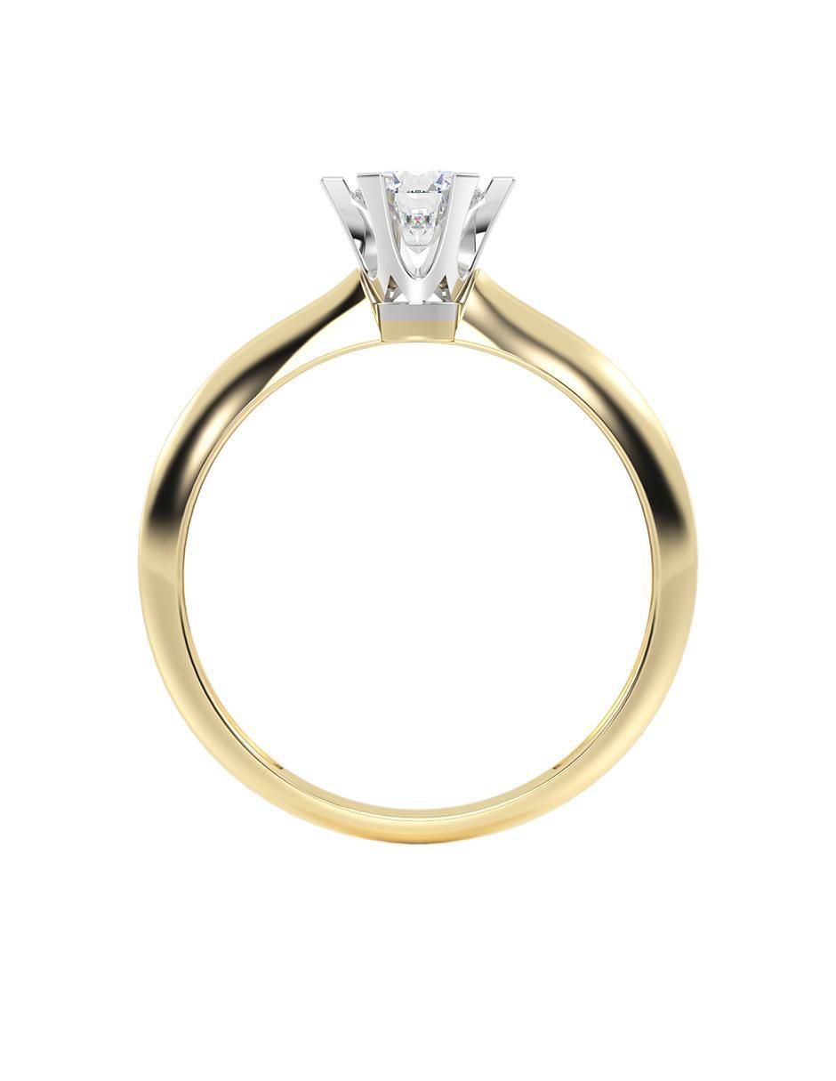 Anillo de compromiso "de" oro 10 k abba joyas no aplica zirconia