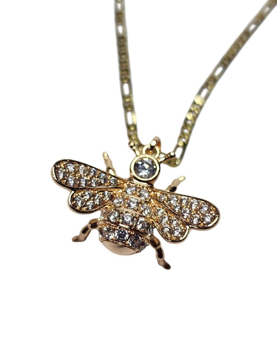 Collar de abeja de oro laminado 14 K 6