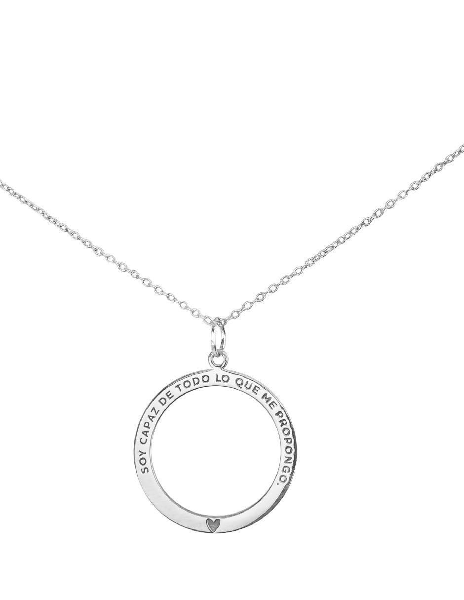 Collar con dije Empowerment & Self-Love de plata P 925 2