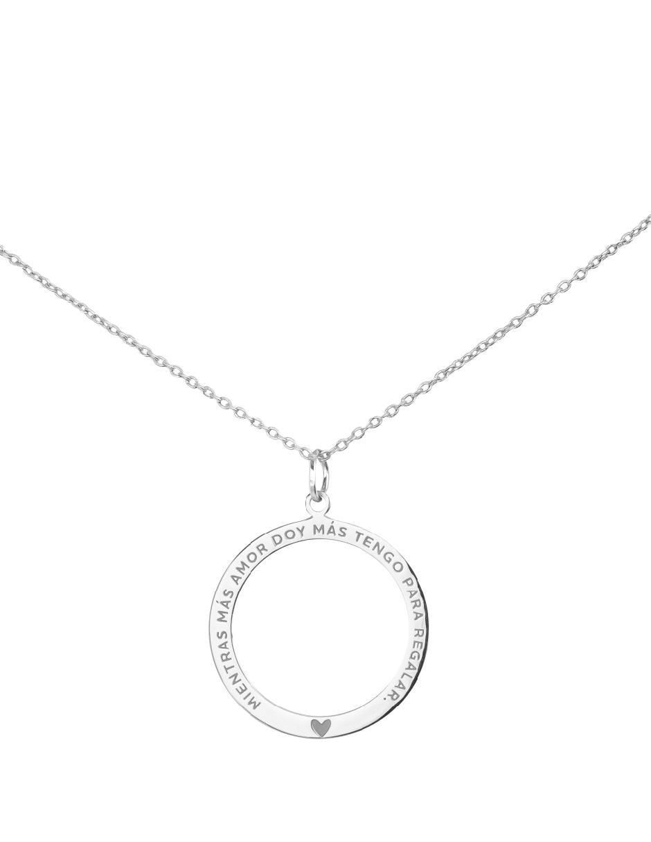 Collar con dije Empowerment & Self-Love de plata P 925 2
